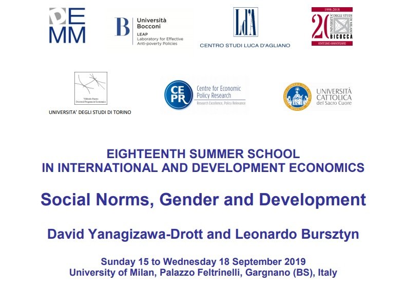 Summer School in International Development co-sponsored by LEAP Image of Summer School in International Development co-sponsored by LEAP