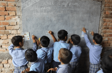 Children in rural school